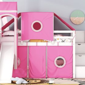 Twin Size Loft Bed With Tent And Tower