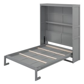 Queen Size Murphy Bed Wall Bed With Shelves