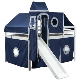 Full Size Loft Bed With Tent And Tower