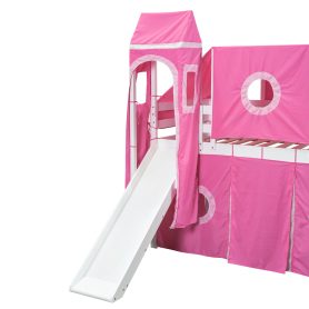 Twin Size Loft Bed With Tent And Tower