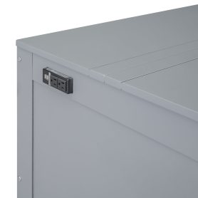 Full Size Murphy Bed with USB Port and removable Shelves