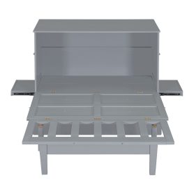 Full Size Murphy Bed with USB Port and removable Shelves