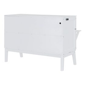 Queen Size Murphy Bed with USB Port and removable Shelves on Each Side