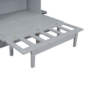 Full Size Murphy Bed with USB Port and removable Shelves