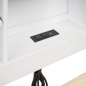 Twin Size Platform Bed With Storage Headboard, Usb, Twin Size Trundle And 3 Drawers