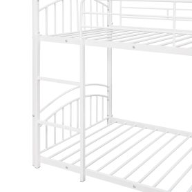 House Shape Twin Over Twin Metal Bunk Bed With Slide