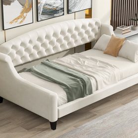 Modern Luxury Tufted Button Daybed, Twin Size