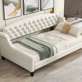Modern Luxury Tufted Button Daybed, Twin Size