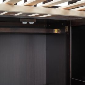 Full Size Loft Bed With Bookshelf, Staircase, Desk and Wardrobe 33 Full Size Loft Bed With Bookshelf, Staircase, Desk and Wardrobe