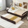Twin Size Platform Bed with Twin Size Trundle
