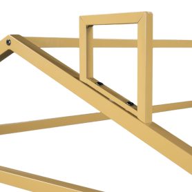 Metal House Shape Platform Bed, Queen Size