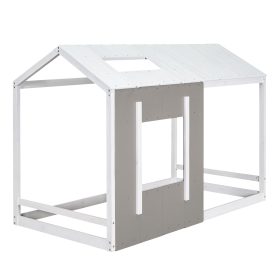 Twin Size House Platform with Roof and Window 29 Twin Size House Platform with Roof and Window