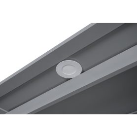 Queen Size Murphy Bed Wall Bed with Shelves and LED Lights