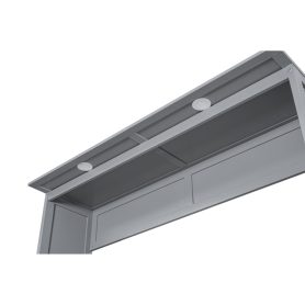 Queen Size Murphy Bed Wall Bed with Shelves and LED Lights