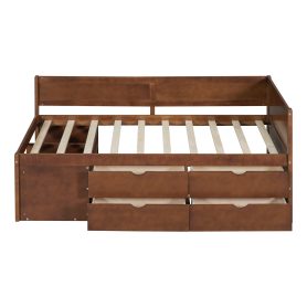 Twin Size Daybed With Drawers And Shelves