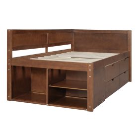 Twin Size Daybed With Drawers And Shelves