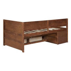 Twin Size Daybed With Drawers And Shelves