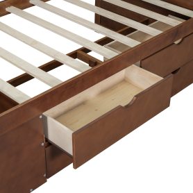 Twin Size Daybed With Drawers And Shelves