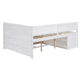 Full Size Daybed with Drawers and Shelves