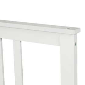 Wood Platform Bed with Headboard and Footboard, Full Size