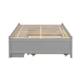 Versatile Full Daybed with Trundle,Under bed Storage Box and Nightstand