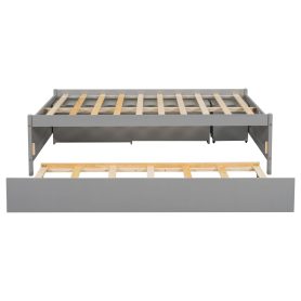 Versatile Full Daybed with Trundle,Under bed Storage Box and Nightstand