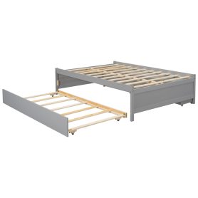 Versatile Full Daybed with Trundle,Under bed Storage Box and Nightstand