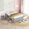 Versatile Full Daybed with Trundle,Under bed Storage Box and Nightstand