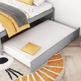 Versatile Full Daybed with Trundle,Under bed Storage Box and Nightstand