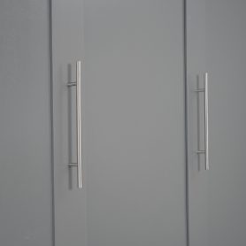 Full Size Murphy Bed Wall Bed with Shelves and LED Lights