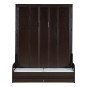 Queen Size Murphy Bed Wall Bed with Cushion