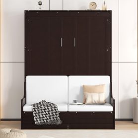 Queen Size Murphy Bed Wall Bed with Cushion