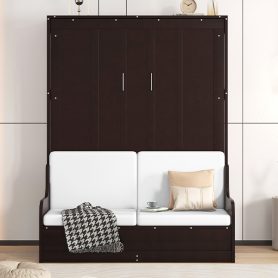 Queen Size Murphy Bed Wall Bed with Cushion