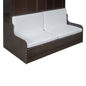 Queen Size Murphy Bed Wall Bed with Cushion