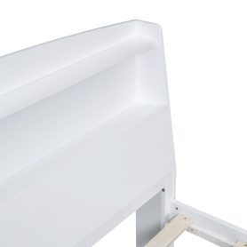 Full Size Platform Bed with Storage LED Headboard, Twin Size Trundle and 3 Drawers 36 Full Size Platform Bed with Storage LED Headboard, Twin Size Trundle and 3 Drawers