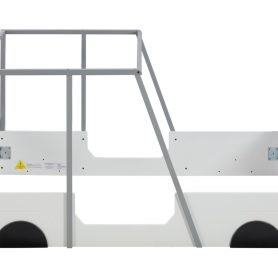 Wooden Twin Size Car-shaped Bed With Roof