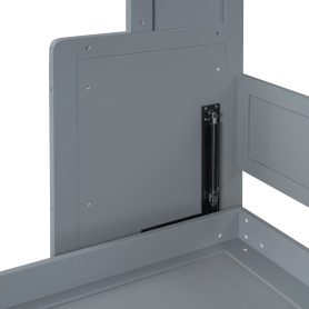 Full Size Murphy Bed Wall Bed with Closet and Drawers