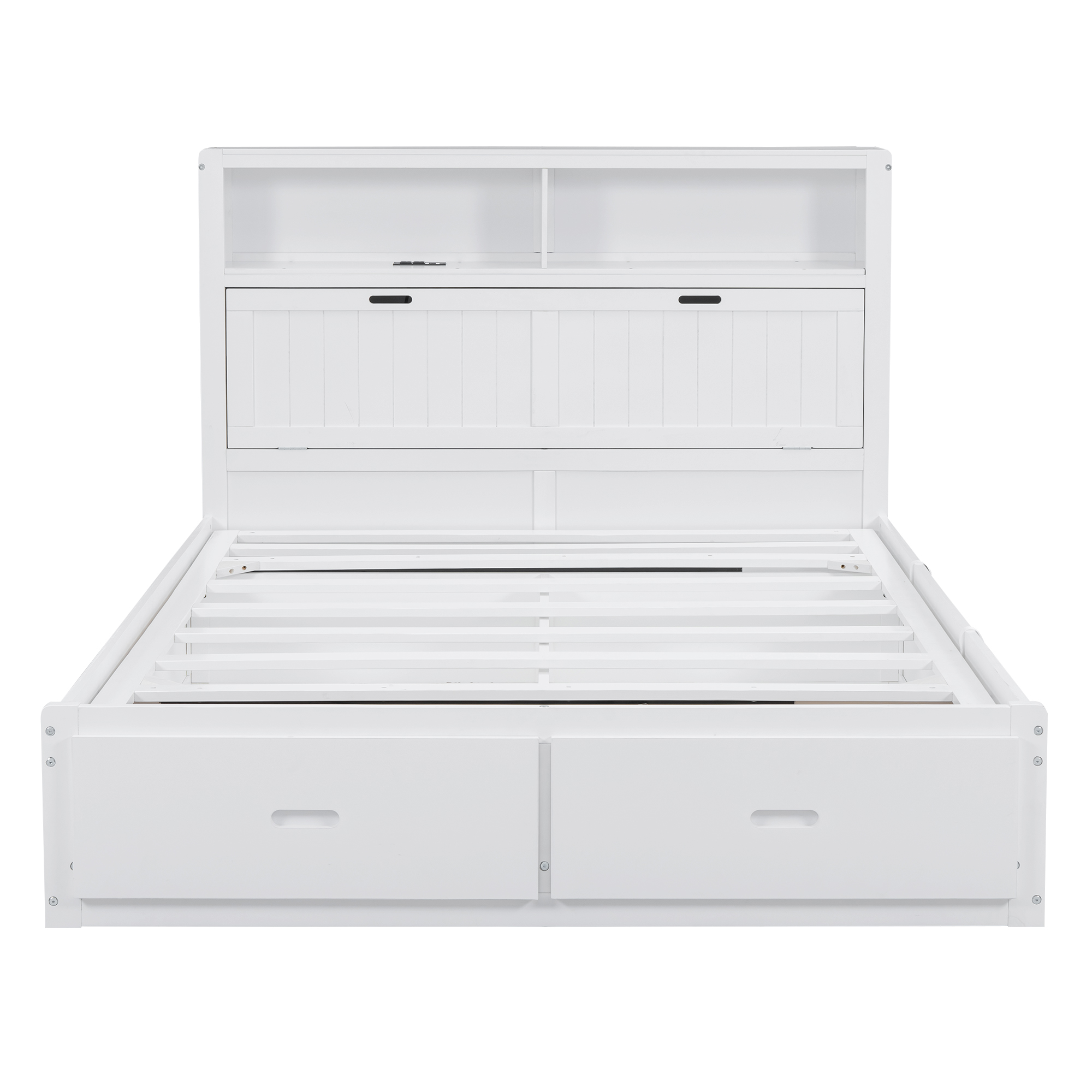 Wood Queen Size Hydraulic Platform Bed with Storage LED Headboard, Charging Station and 2 Drawers 22 Wood Queen Size Hydraulic Platform Bed with Storage LED Headboard, Charging Station and 2 Drawers