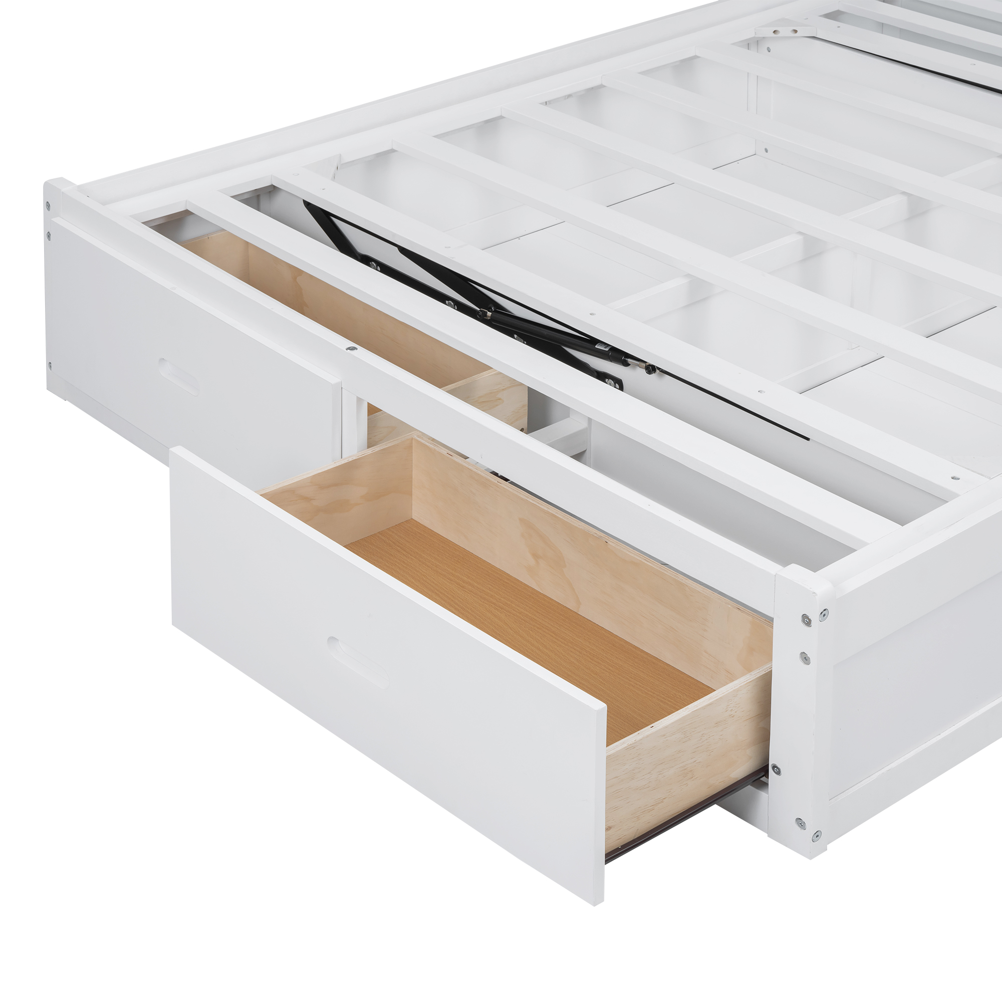 Wood Queen Size Hydraulic Platform Bed with Storage LED Headboard, Charging Station and 2 Drawers 17 Wood Queen Size Hydraulic Platform Bed with Storage LED Headboard, Charging Station and 2 Drawers