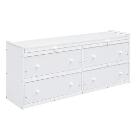 Twin Size Loft Bed with Retractable Writing Desk and 4 Drawers