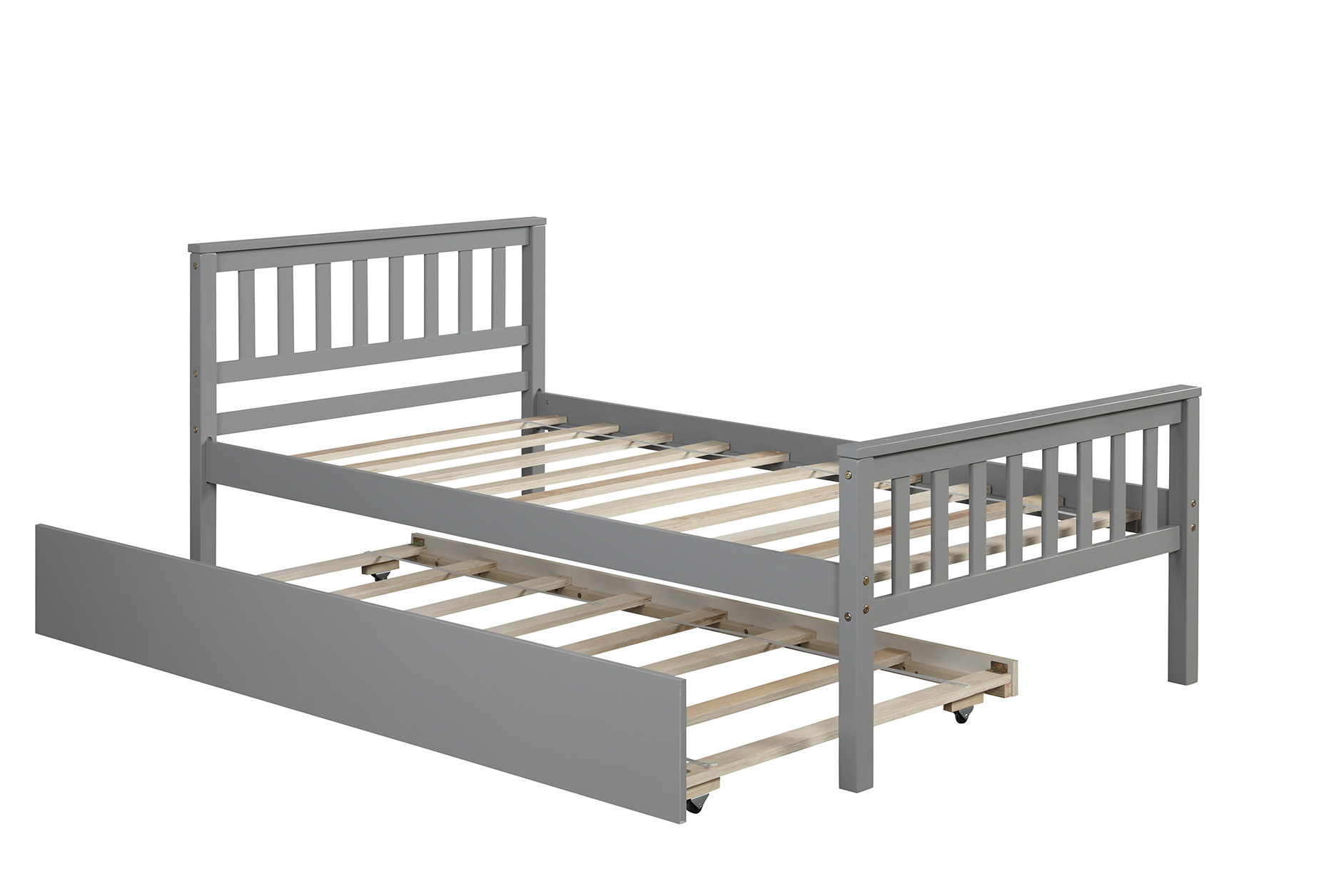 Twin Size Platform Bed Frame With Trundle, Headboard And Footboard 12 Twin Size Platform Bed Frame With Trundle, Headboard And Footboard