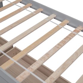 Solid Wood Twin Size Daybed With 2 Drawers, No Box Spring Needed