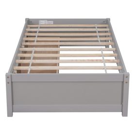 Solid Wood Twin Size Daybed With 2 Drawers, No Box Spring Needed