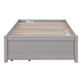 Solid Wood Twin Size Daybed With 2 Drawers, No Box Spring Needed