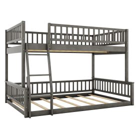 Full XL over Queen Bunk Bed with Ladder and Guardrails 31 Full XL over Queen Bunk Bed with Ladder and Guardrails