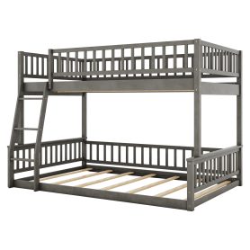 Full XL over Queen Bunk Bed with Ladder and Guardrails 30 Full XL over Queen Bunk Bed with Ladder and Guardrails