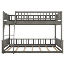 Full XL over Queen Bunk Bed with Ladder and Guardrails 29 Full XL over Queen Bunk Bed with Ladder and Guardrails