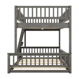 Full XL over Queen Bunk Bed with Ladder and Guardrails 27 Full XL over Queen Bunk Bed with Ladder and Guardrails