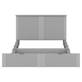 Full Size Murphy Bed with Drawer and a set of Sockets & USB Ports, Pulley Structure Design