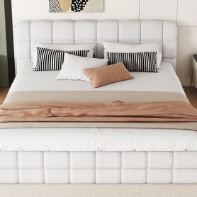 Queen Size Upholstered Platform Bed